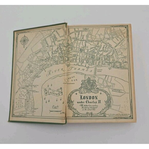 Forever Amber Kathleen Winsor 1944 Seventh Printing London Map Hardcover Vintage - Picture 8 of 12